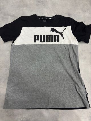 T-Shirt Puma Grigio-Nero