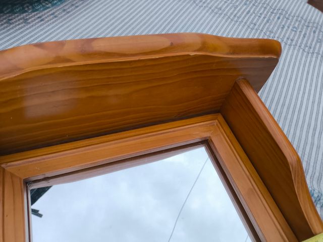 Espejo tocador madera marrón