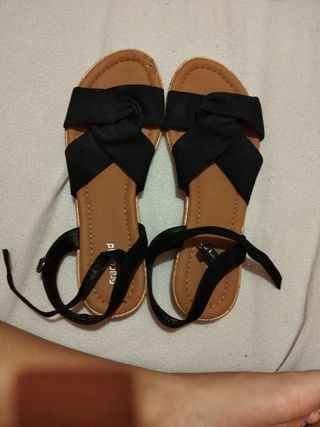 Sandalias Graceland negras, talla 37