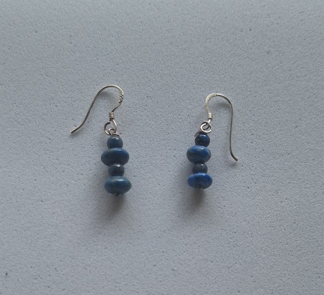 52227 Pendiente bolitas lapislazuli