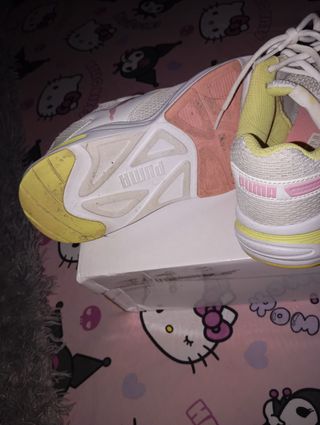 Zapatillas Puma Rosa-Blanco