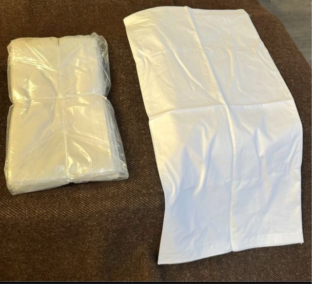 12 Fundas Almohada 100% algodon blancas