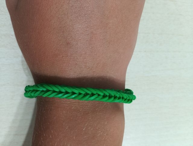 Pulsera de gomas verde