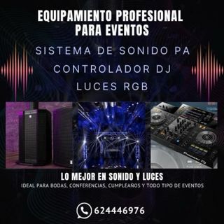 alquiler material para dj , eventos , bidas