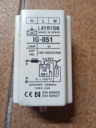 Reactivo IG-051 Layrton