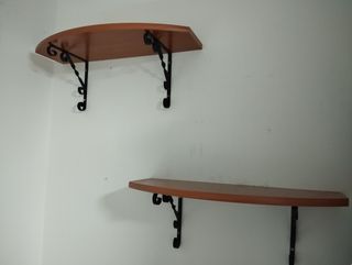Estanterías de pared - Madera y forja