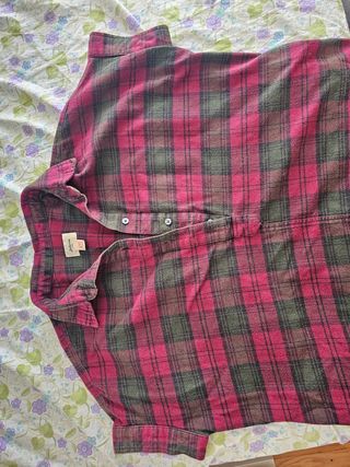 Vestido Camisa Bellerose XS roja y verde
