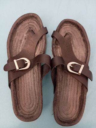 Sandalias piel negro - Talla 37