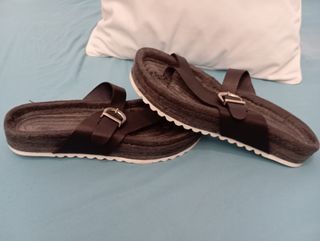 Sandalias piel negro - Talla 37