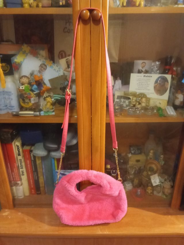 Bolso rosa peluche