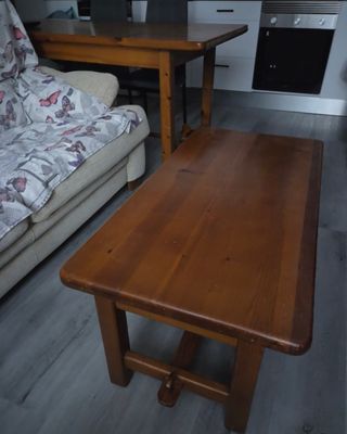Mesas de madera maciza para cocina y comedor