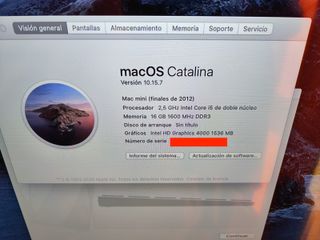 Mac Mini i5 2012 (16 GB di RAM - SSD da 250 GB)
