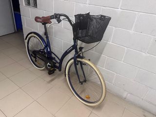 Bicicleta paseo mujer, azul