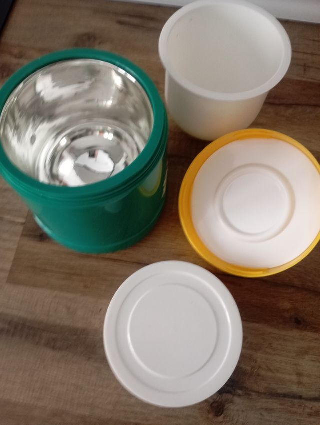 Termo comida sólido vintage