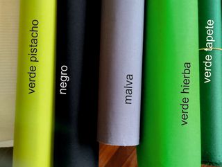 Telas encuadernación de diferentes colores