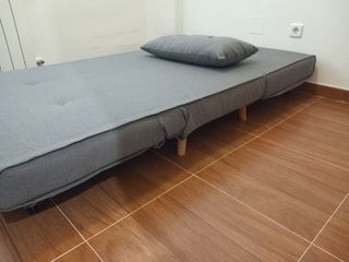 Sofá cama gris - 2 plazas