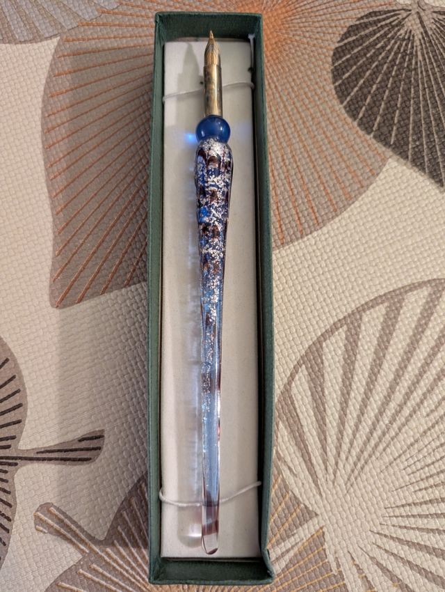 Penna stilografica in vetro di Murano