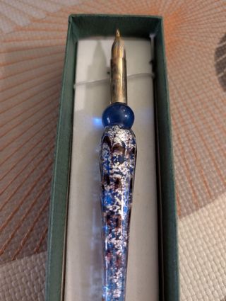 Penna stilografica in vetro di Murano