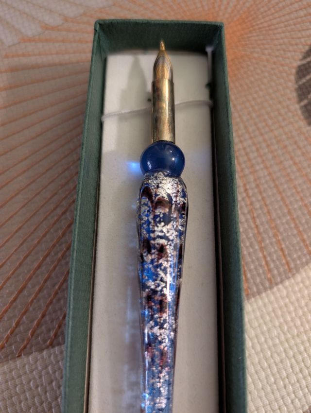 Penna stilografica in vetro di Murano