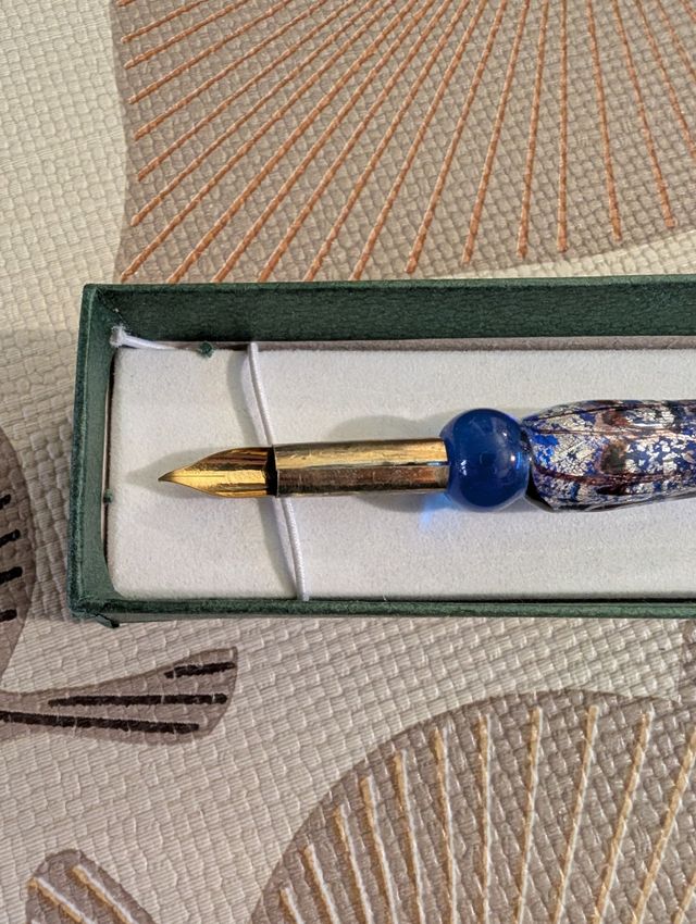 Penna stilografica in vetro di Murano