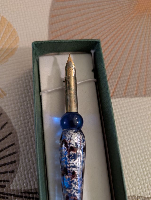 Penna stilografica in vetro di Murano