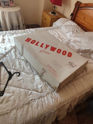 Vestido novia Hollywood blanco roto