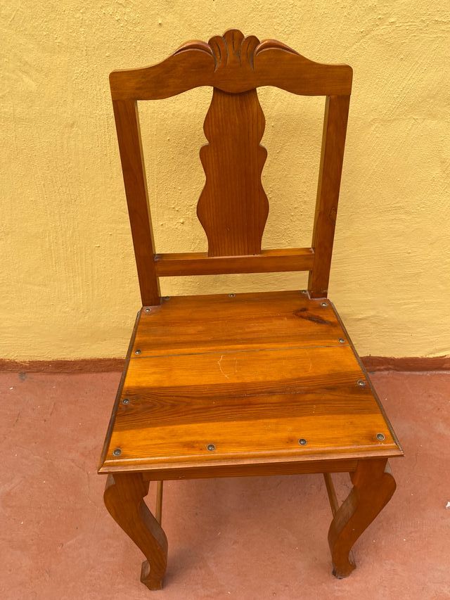 2 Sillas Madera - Antigüedades