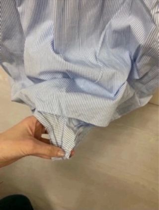 Vestido mono de rayas azul y blanco