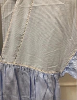 Vestido mono de rayas azul y blanco