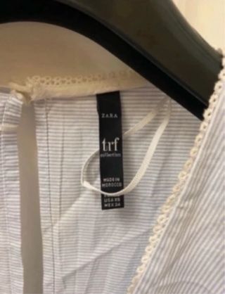 Vestido mono de rayas azul y blanco