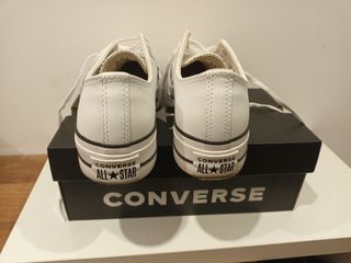 Converse blancas plataforma 37.5