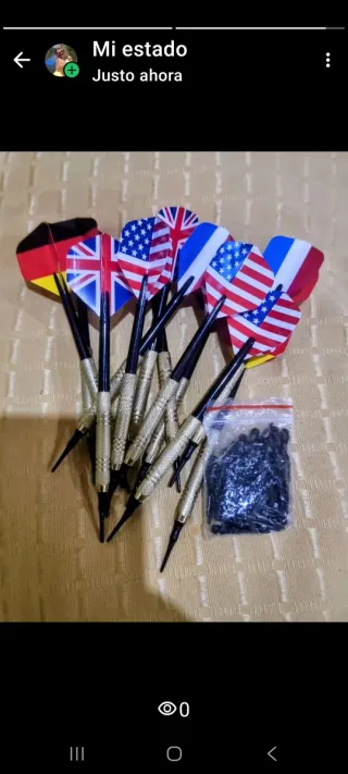 12 Dardos Nuevos + Puntas de Recambio