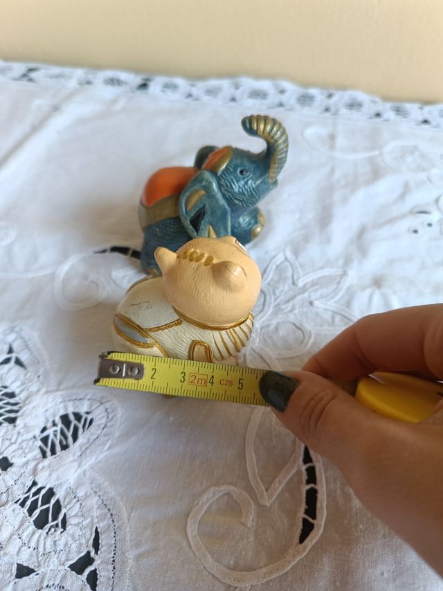 Statuette Gatto & Elefante