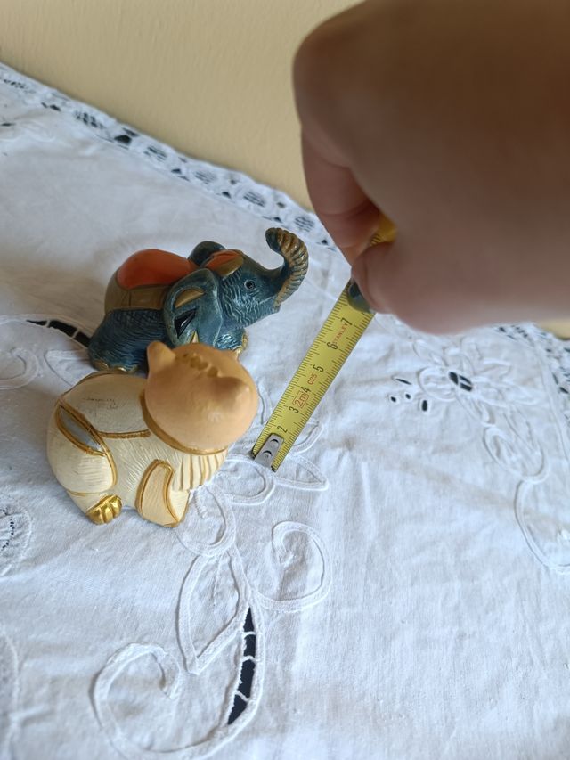 Statuette Gatto & Elefante