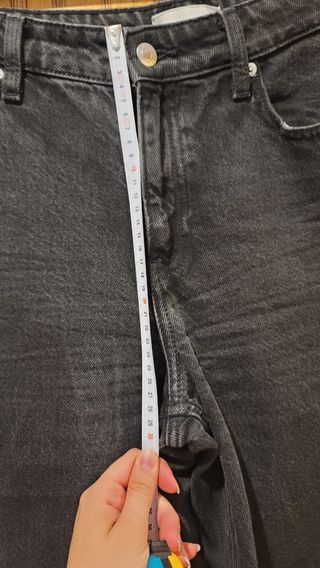 Vaqueros amplios Wide Leg negros H&M