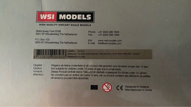 Wsi 1/50 Autaa Scania