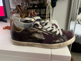 Golden Goose Zapatilla marrón-púrpura