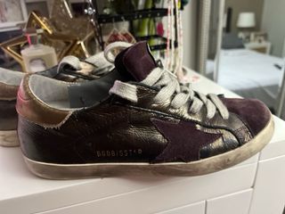 Golden Goose Zapatilla marrón-púrpura