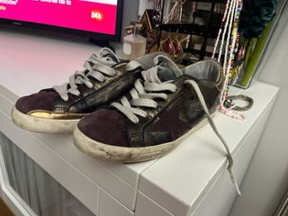 Golden Goose Zapatilla marrón-púrpura