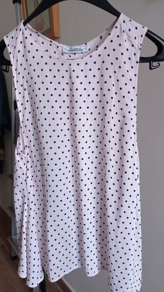 Blusa lunares rosa-negro