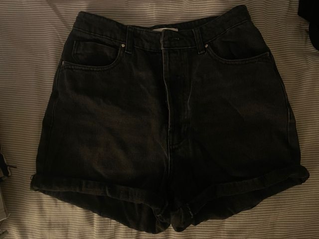 Shorts vaqueros negros