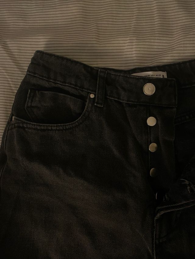 Shorts vaqueros negros