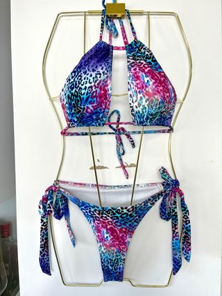Bikini estampado animal multicolor