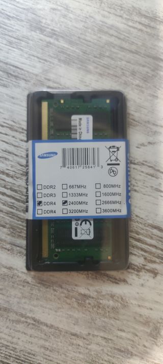 RAM Samsung DDR4 8GB RAM 
2400MHz laptop \portátil