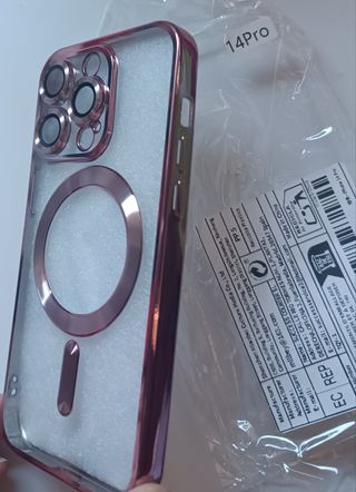 Funda iPhone 14 Pro Rosa Metalizada