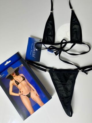 Bikini ChiRose negro brillo