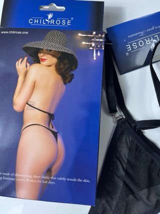 Bikini ChiRose negro brillo