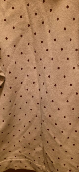 Polo Naulover lunares beige