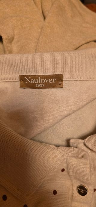 Polo Naulover lunares beige