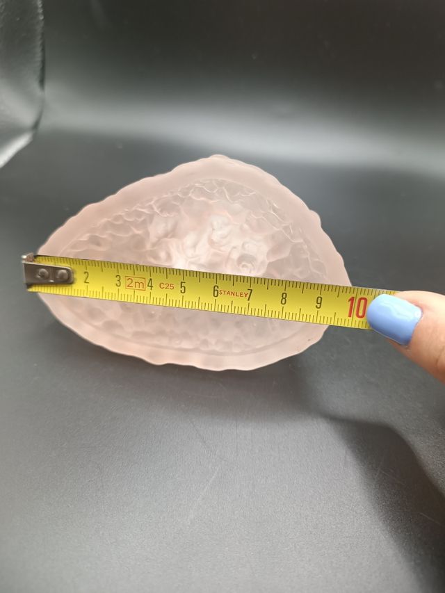 Statuetta Puffetta vetro satinato